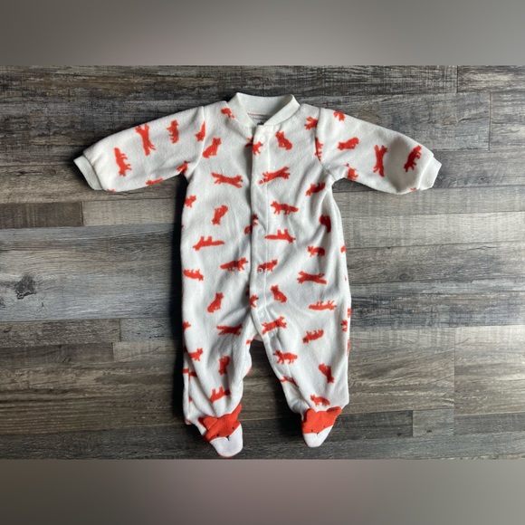 Carter’s Newborn Fox Baby Footie Sleeper Unisex - Picture 2 of 6